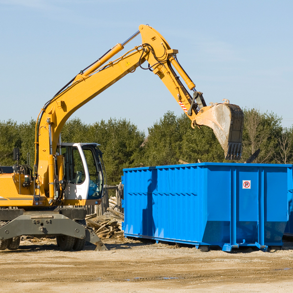 are there any restrictions on where a residential dumpster can be placed in Hamer South Carolina